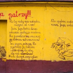 autorski mural w Lublinie - idea, projekt i wykonanie, praca indywidualna