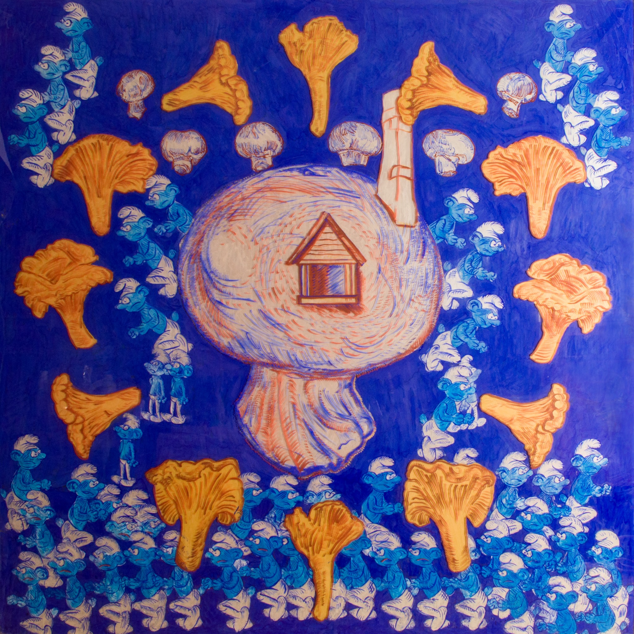 obraz akrylowy na szkle polwęglanowym, 100x100 cm