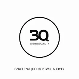 Logo firmy 3Q Business Quality z hasłem Szkolenia, Doradztwo, Audyty umieszczonym pod okręgiem z nazwą firmy.