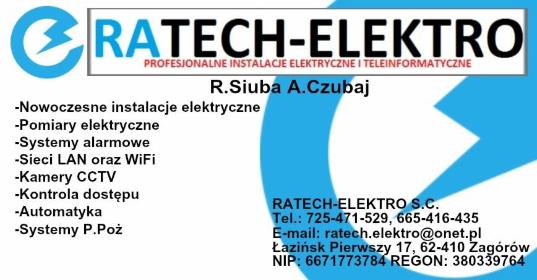 RATECH-ELEKTRO S.C. - Projektant instalacji elektrycznych Łazińsk pierwszy