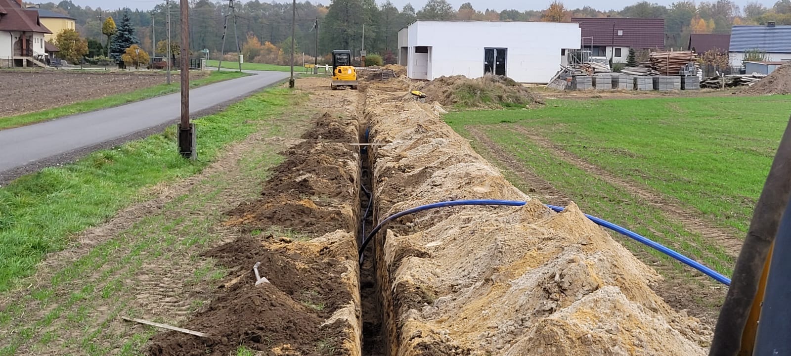 Budowa wodociągu -Suszec