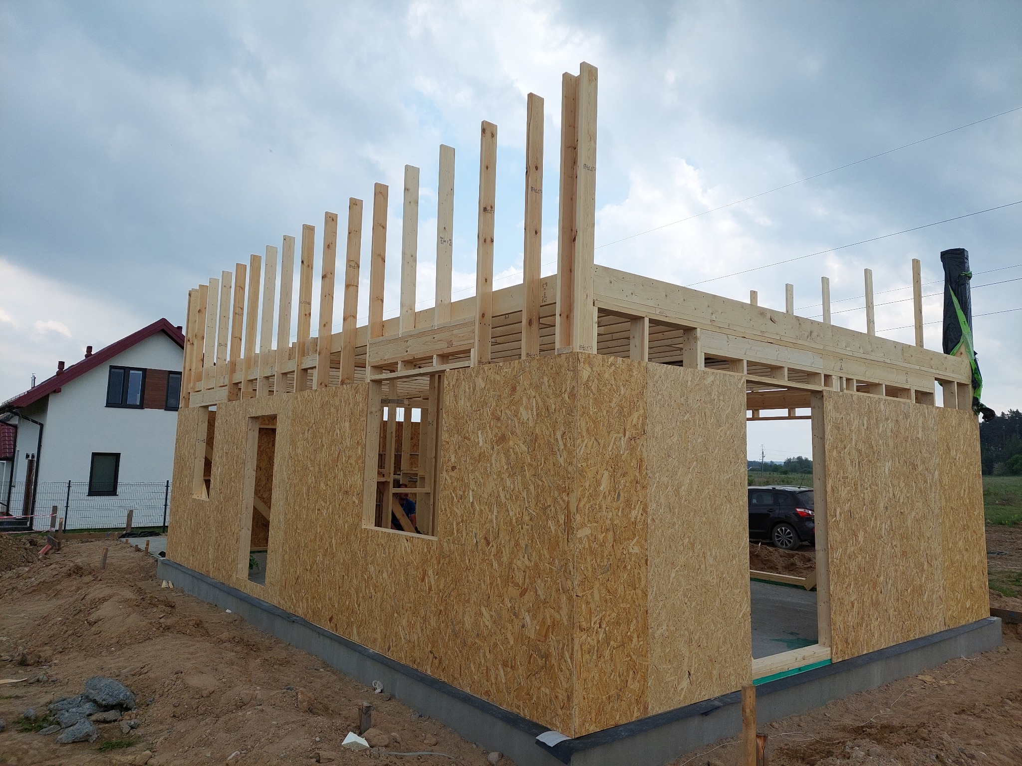 Konstrukcja balonowa. Wójtowo, Mazury.