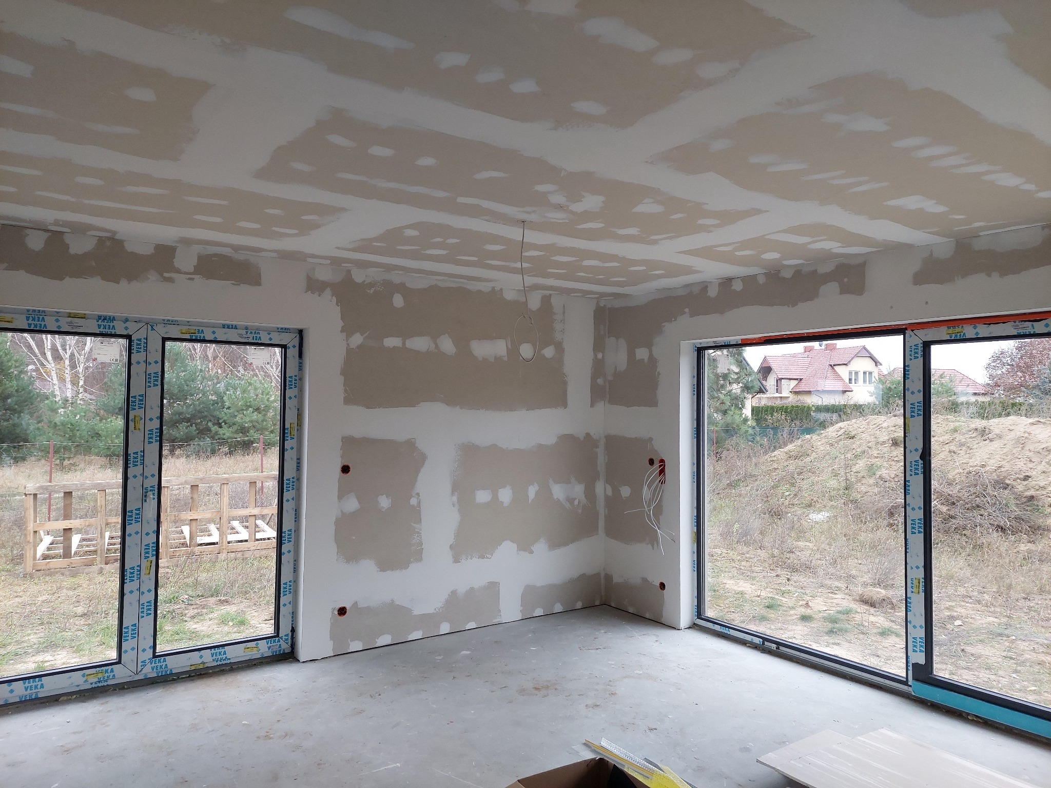 Płyty gips karton i szpachlowanie. Lisi Ogon koło Bydgoszczy.