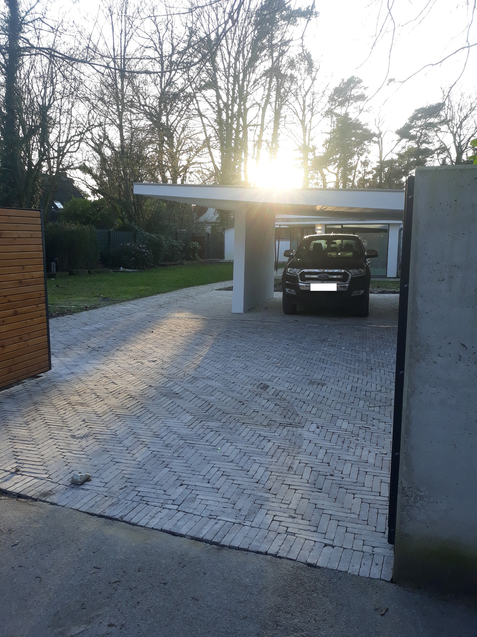 carport,kostka,brama