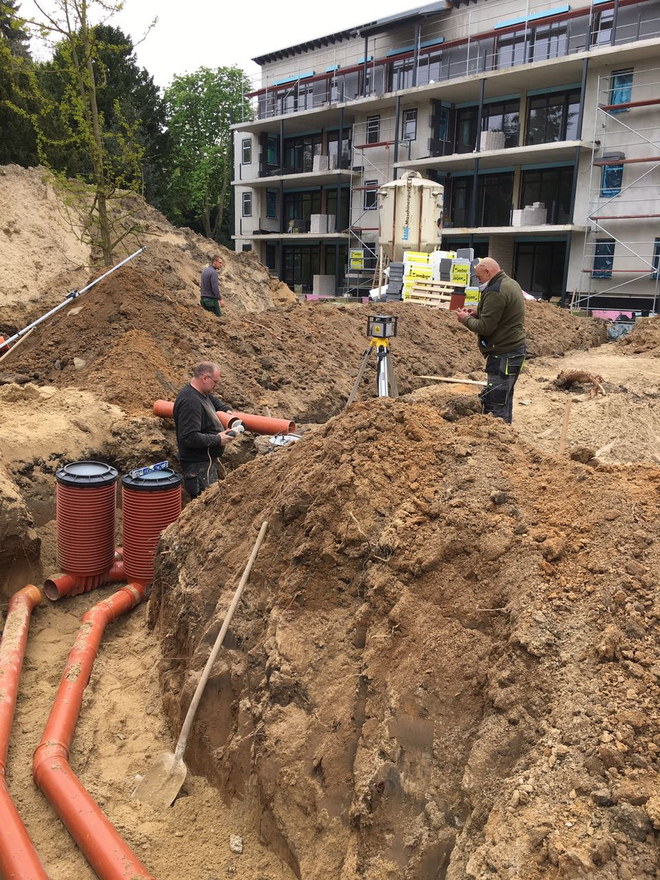 prace ziemne przylaczeniowe projekt deweloperski kilka budynkow