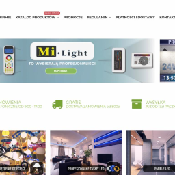 Andrzej Koziński - Strona internetowa sklepu z oświetleniem Brillo z Łodzi, prezentująca ofertę lamp dla dzieci, profesjonalnych taśm LED i paneli LED.