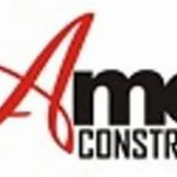 Logo firmy Amon Construction sp. z o.o. z charakterystyczną czerwoną literą A.