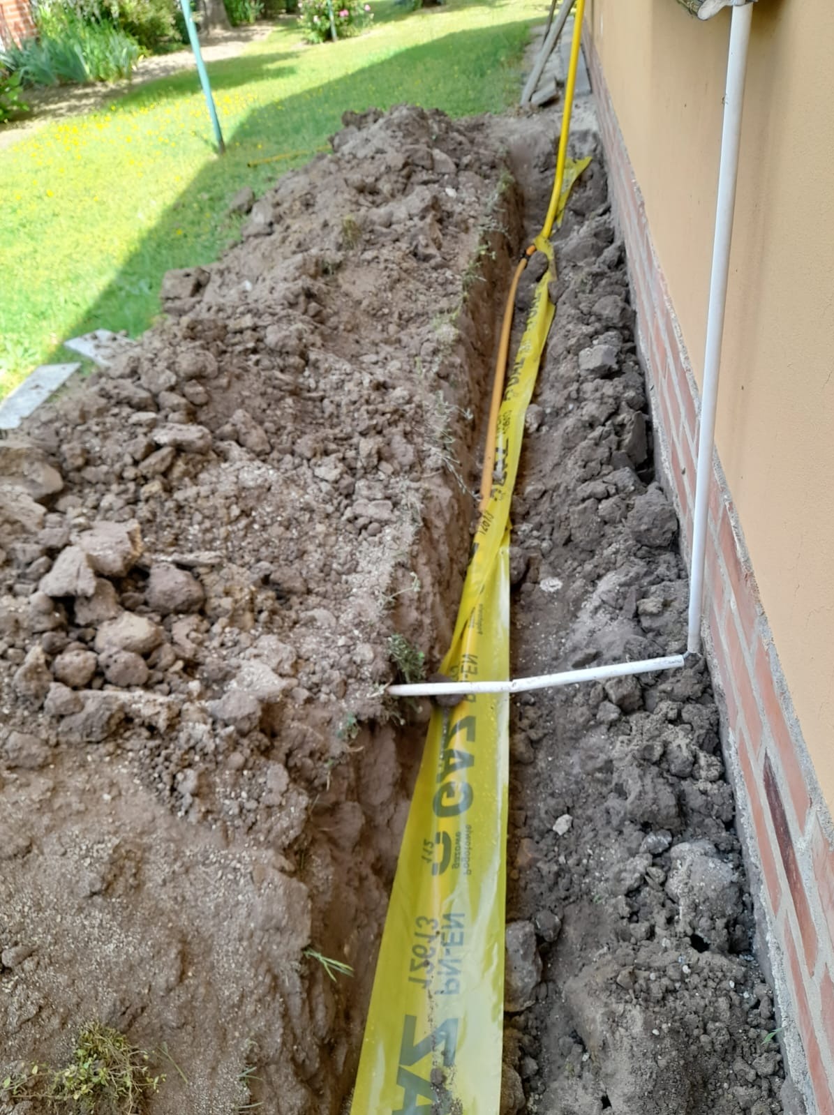 Montaż nitki gazowej od skrzynki licznika do pieca gazowego kondensacyjnego