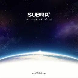 Logo firmy Subra z hasłem 'Zarządzanie Należnościami' na tle grafiki przedstawiającej planetę Ziemię widzianą z kosmosu i rozgwieżdżone niebo.