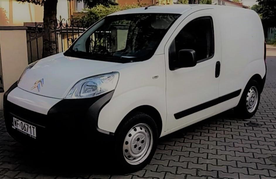 Citroën Nemo Rok produkcji: 2014 Temperatura: od +3 do +50 stopni Celsjusza Ładowność: 650 kg