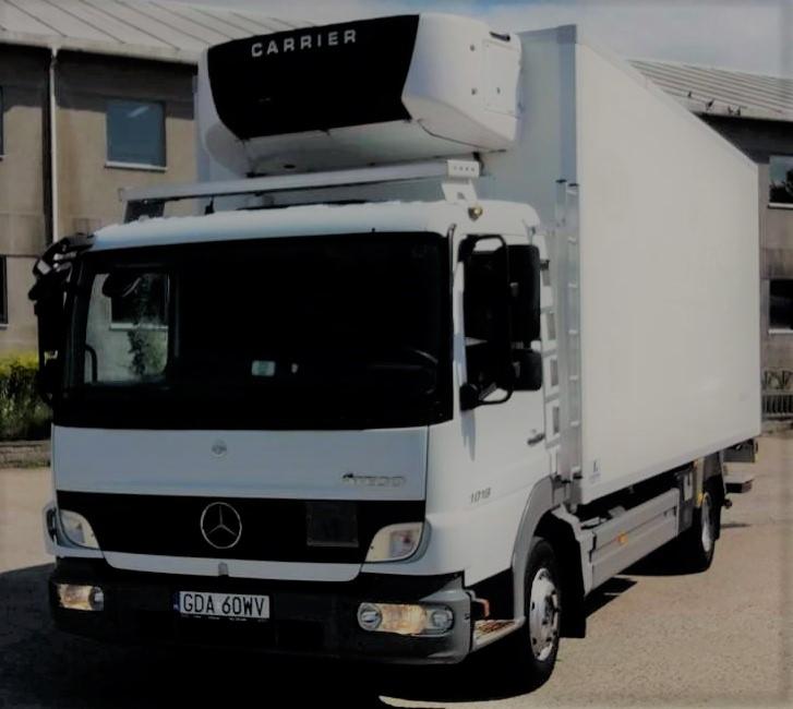 Mercedes Atego EURO5 Temperatura: od -25 do +25 stopni Celsjusza Ładowność: 3500 kg - 11 miejsc paletowych