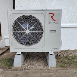 Montaż pompy ciepła firmy ROTENSO o mocy 12 kW.