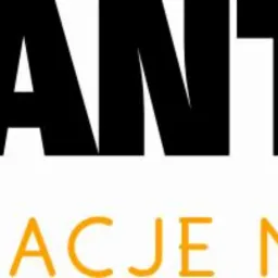 Logo firmy HANT PUR z czarno-pomarańczowym symbolem graficznym i napisem 'IZOLACJE NATRYSKOWE' w kolorze pomarańczowym, prezentujące usługi izolacji.