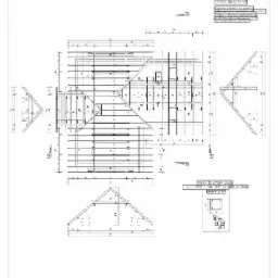 Przykładowy rzut konstrukcji dachu
