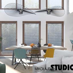 Dwupoziomowe mieszkanie w Warszawie - jadalnia