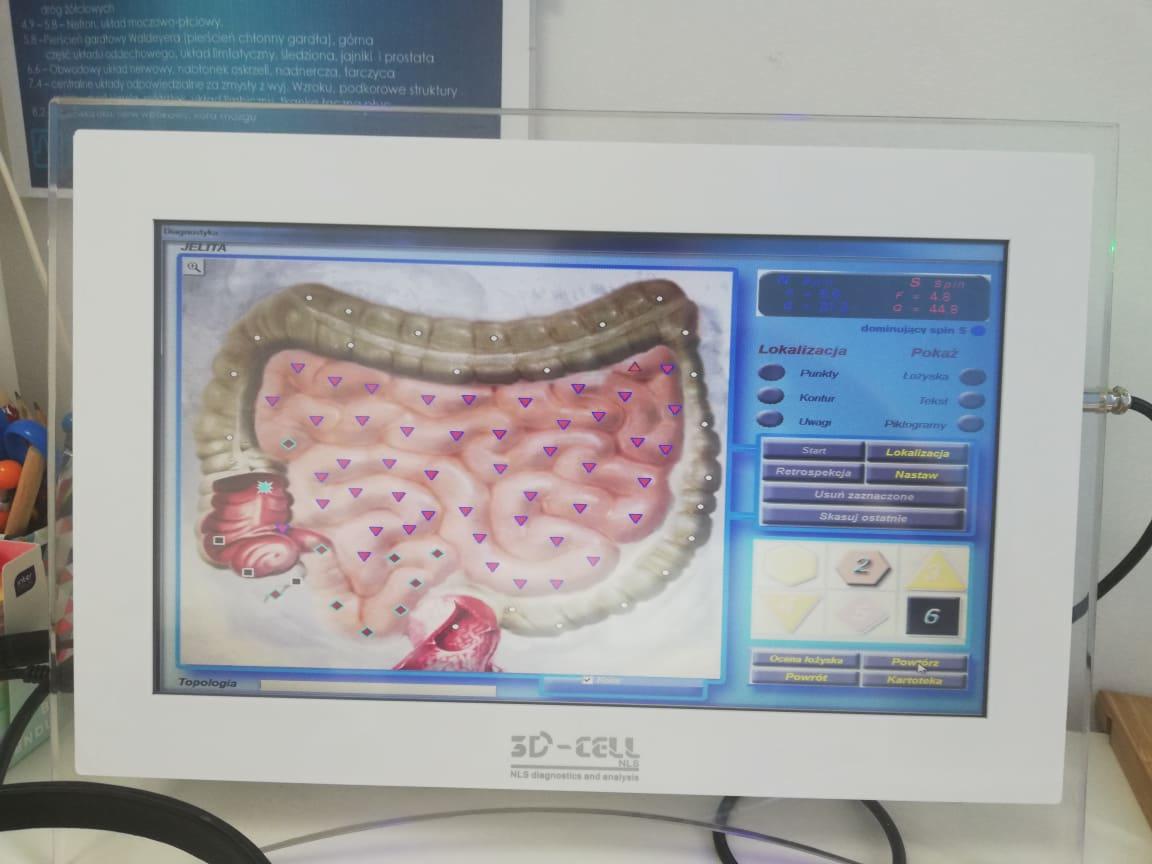 Diagnoza na urządzeniu Scaner (bakterie, wirusy, grzyby, pasożyty)