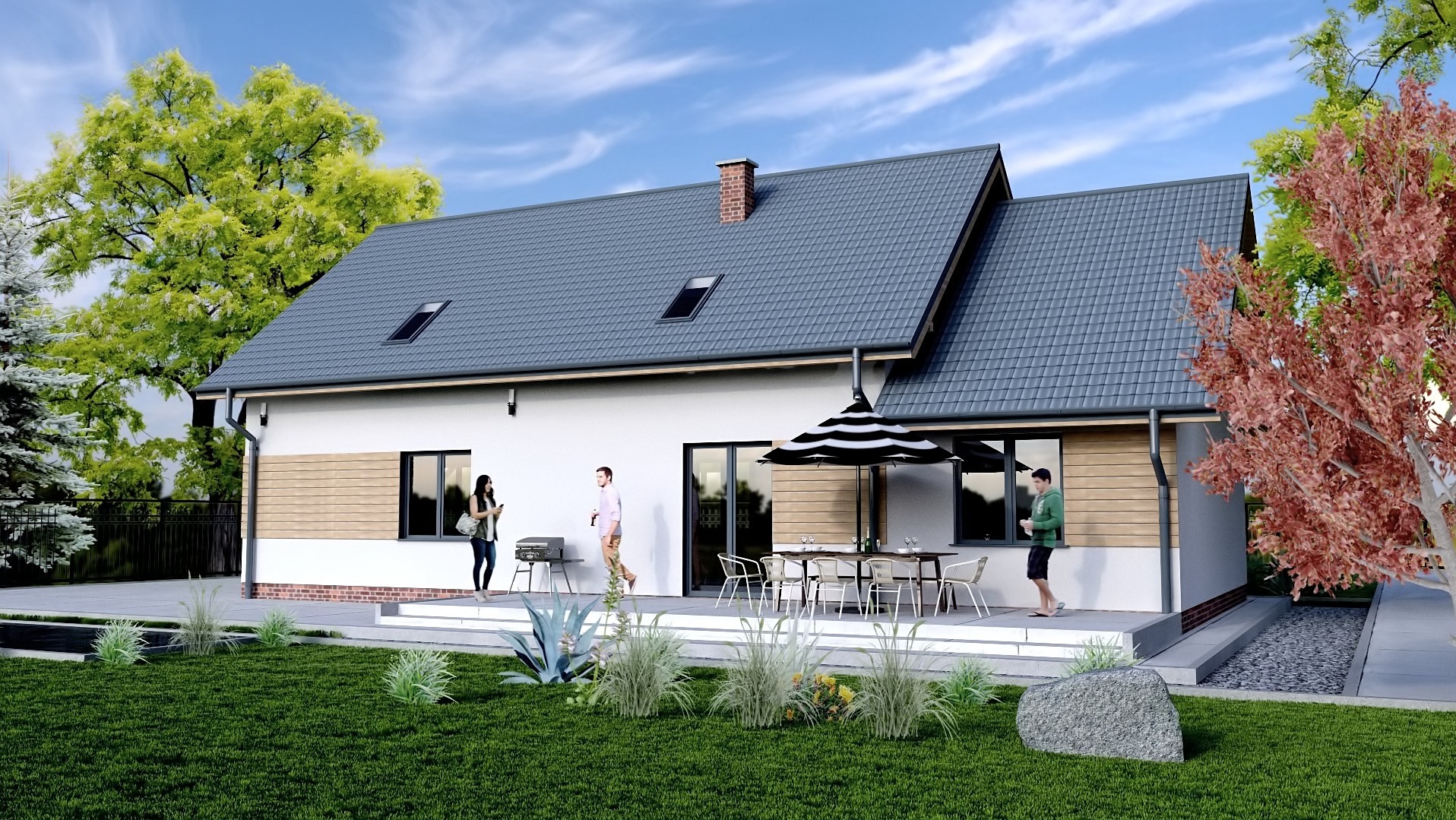 Projekt domu jednorodzinnego w technologii murowanej