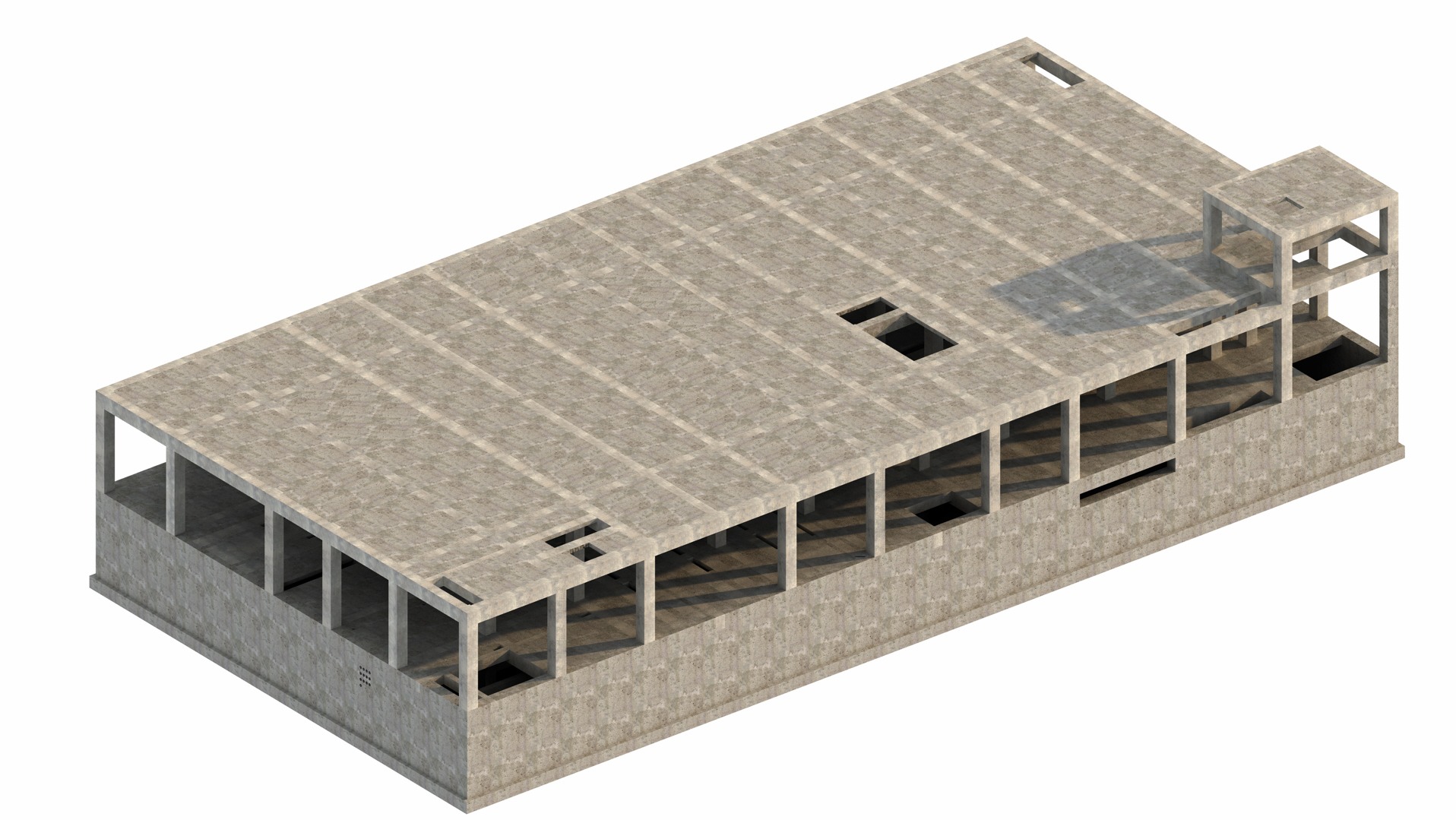 Projekt wykonawczy budynku elektrycznego dla elektrowni Ostrołęka.