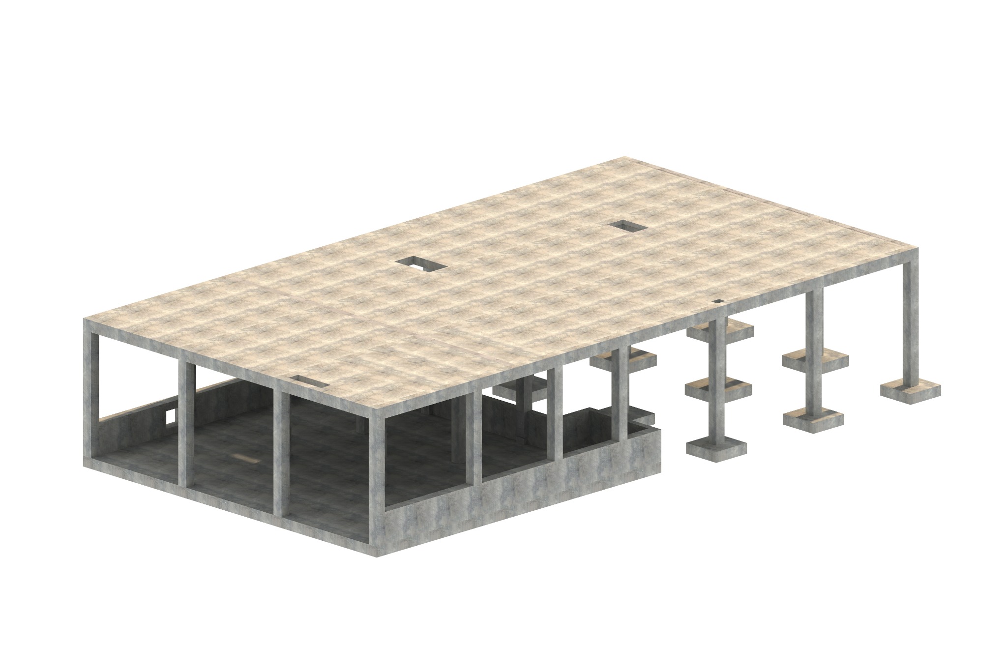 Projekt wykonawczy budynku nastawni blokowej dla elektrowni Ostrołęka.