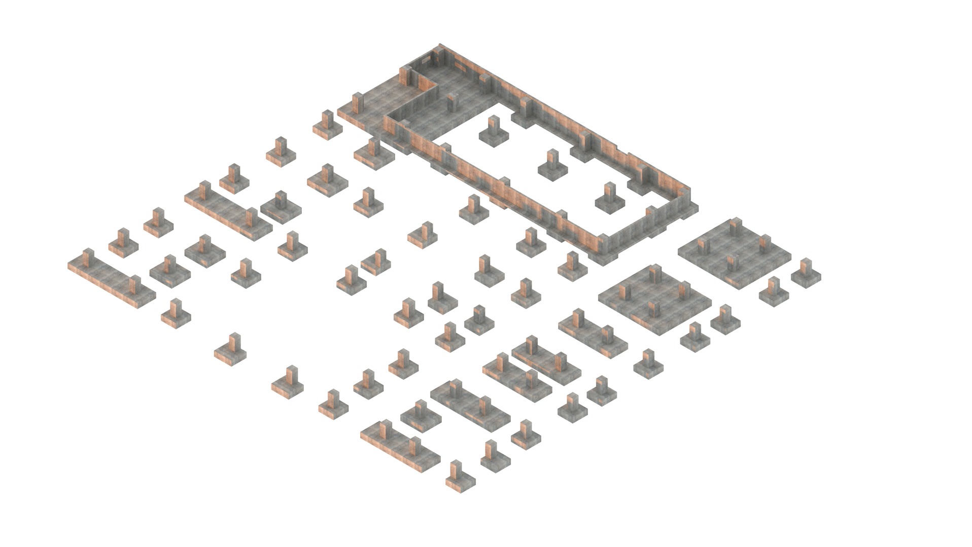 Projekt wykonawczy fundamentu budynku stacji uzdatniania wody dla elektrowni Ostrołęka