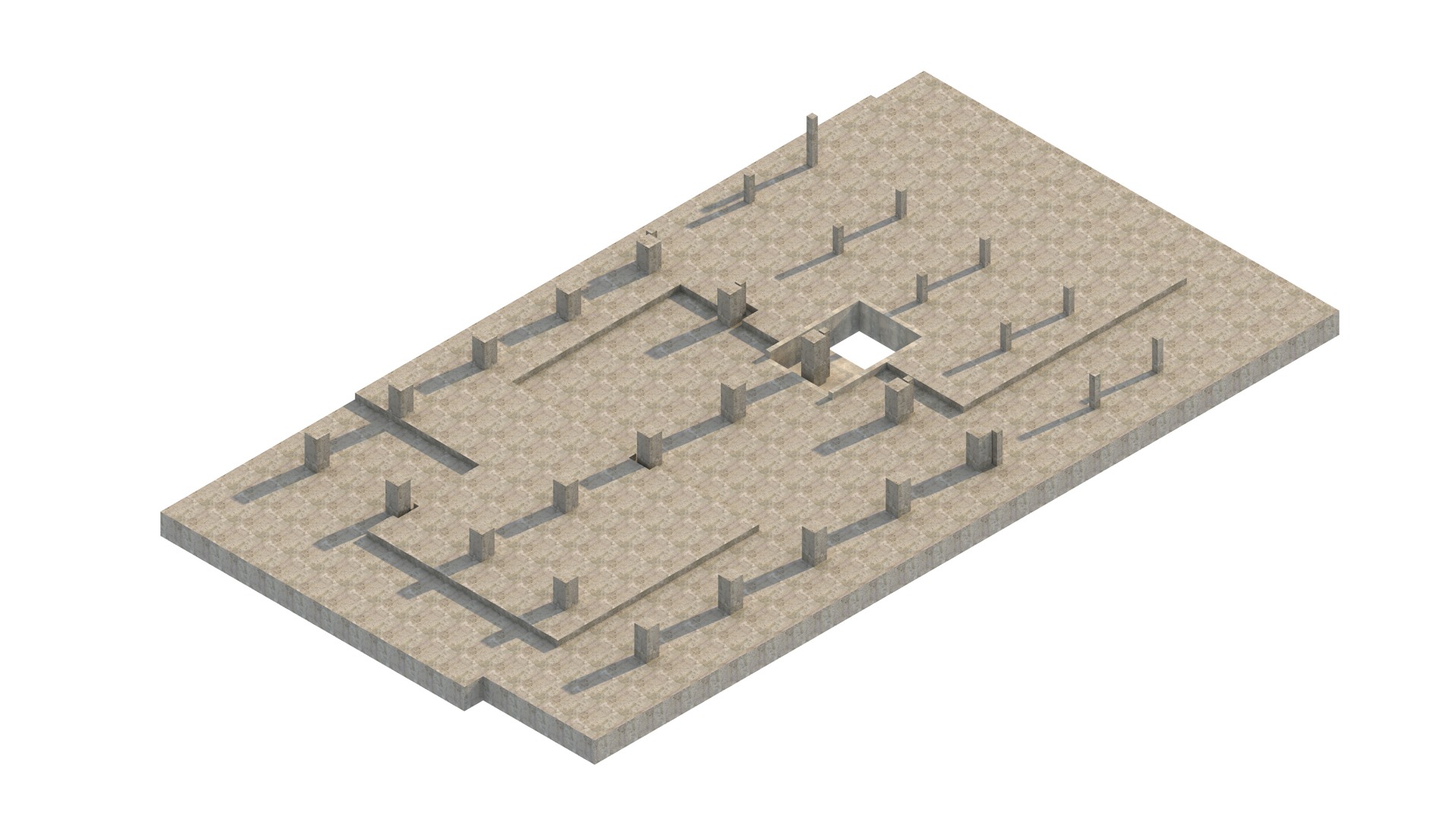 Projekt wykonawczy fundamentu budynku warsztatowego dla elektrowni Ostrołęka