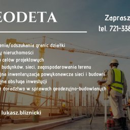 Geodeta Łukasz Bliźnicki - Melioracja Bydgoszcz