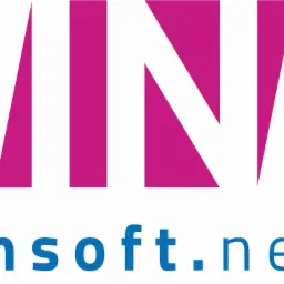 Logo firmy Insoft.net z fuksjowym symbolem graficznym przypominającym literę 'N' i niebieskim napisem 'insoft.net' poniżej.
