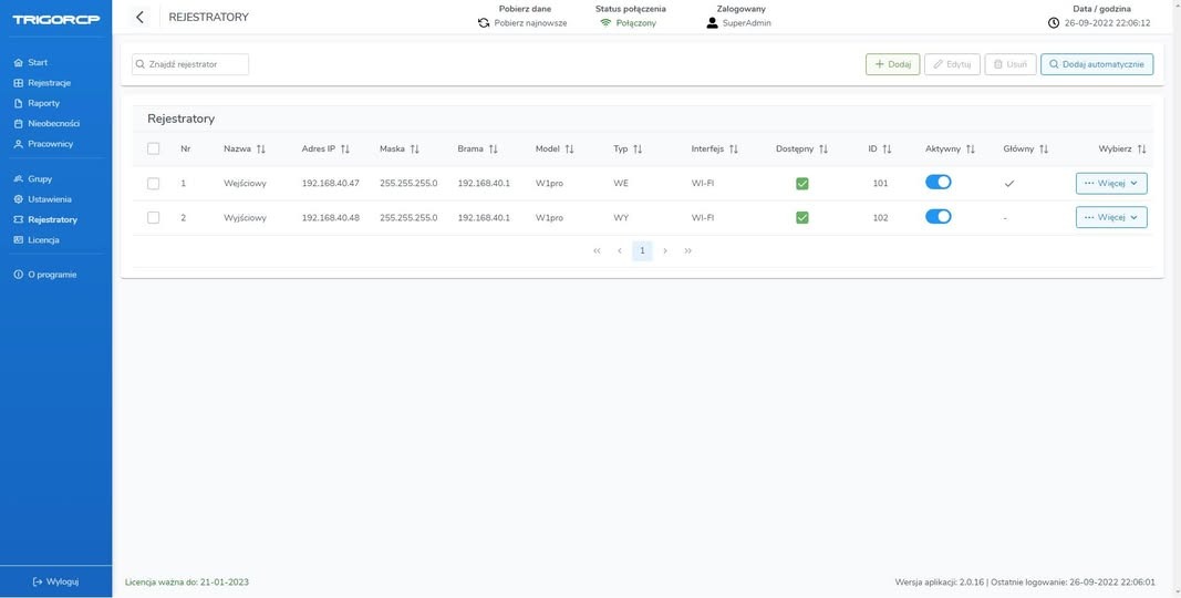 Pilot/Produkt - TrigoRCP