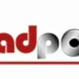 Logo firmy Leadpol: czerwony napis 'Lead' z poziomą linią pod spodem, po którym następuje srebrny napis 'pol' z efektem metalicznego połysku.