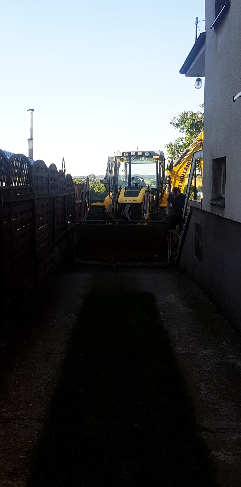 Było bardzo wąsko ale sie uporalismy