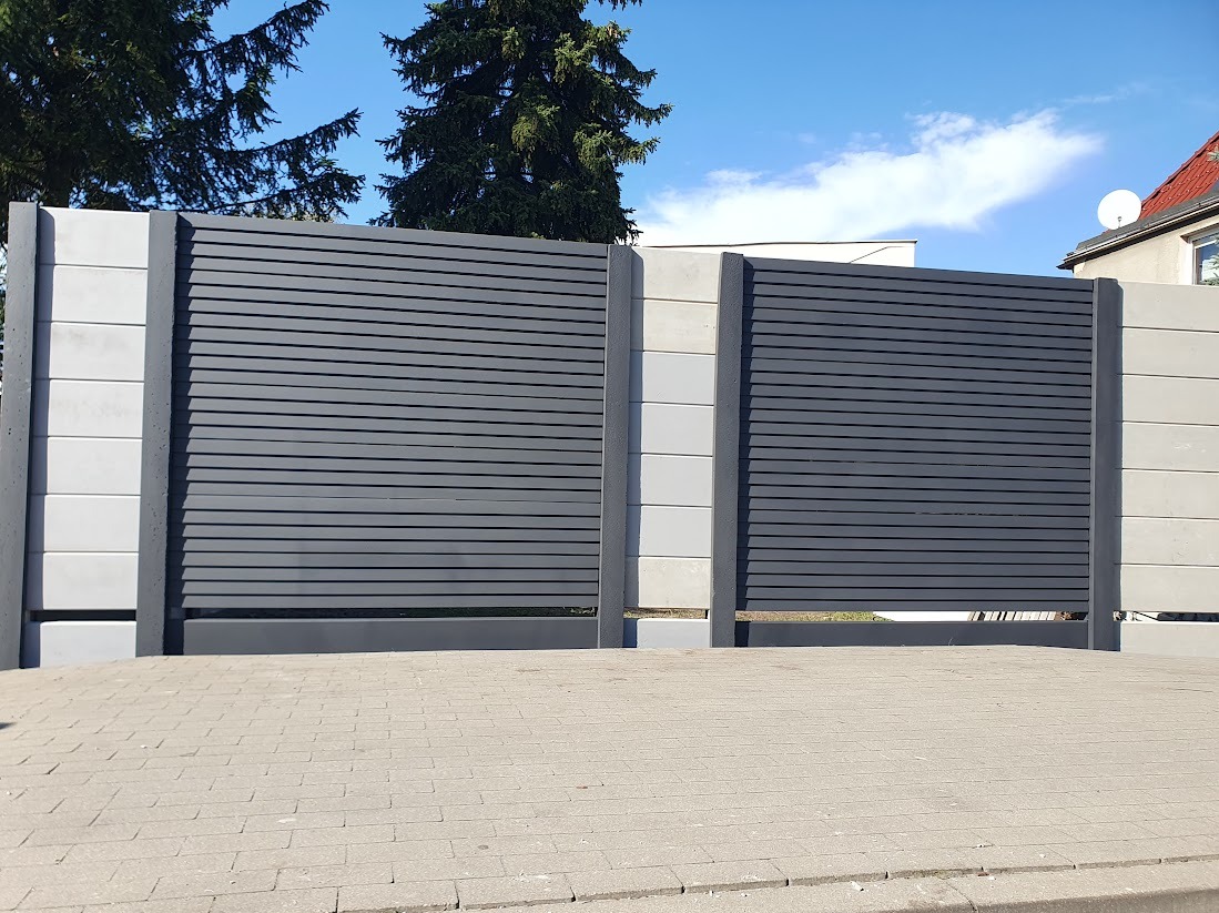 Ogrodzenie żaluzja z kompozytu betonowego