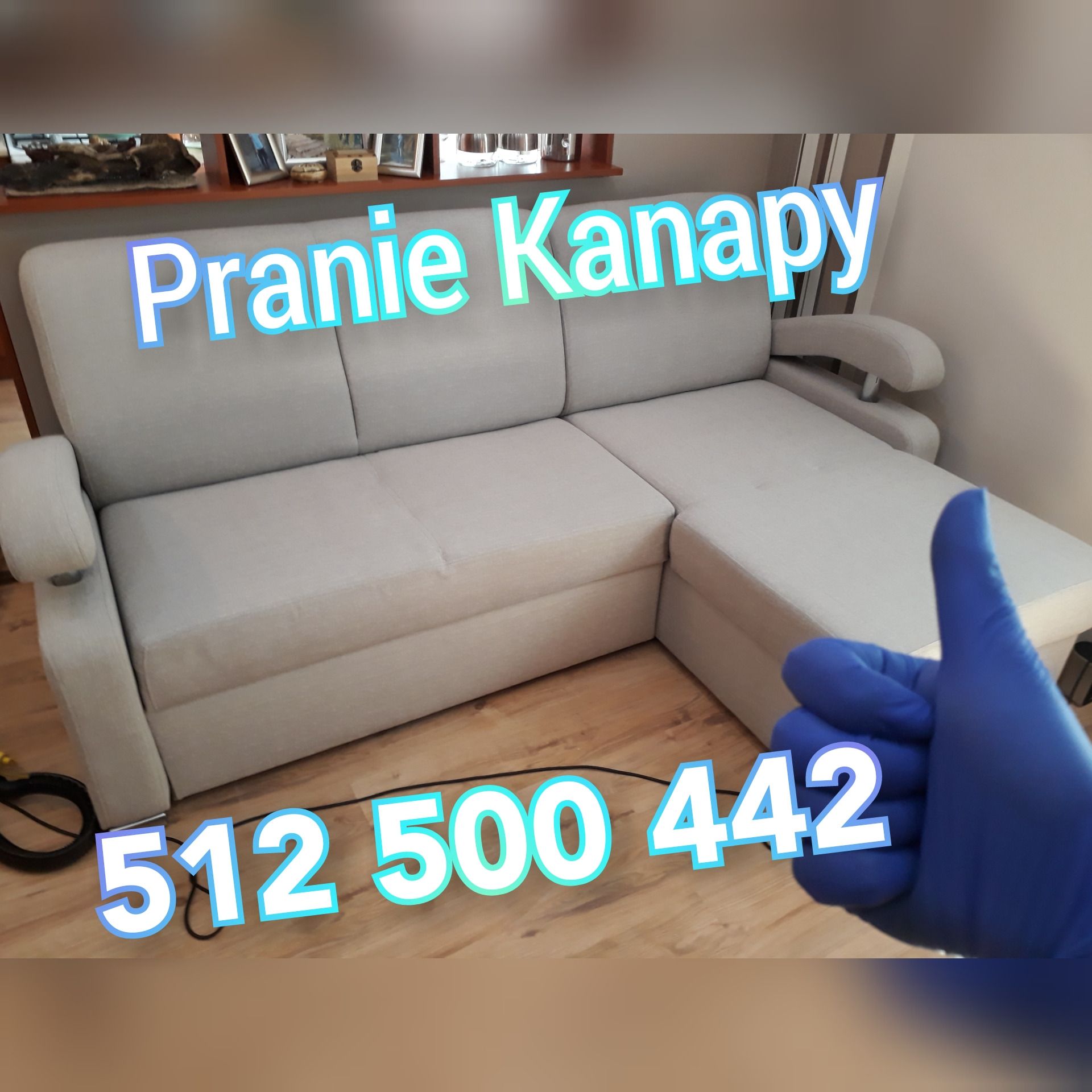 Pranie Kanapy Płock jasna czysta odświeżona