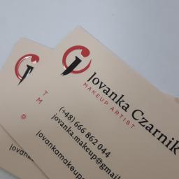 Astra Druk i reklama - wizytówki z lakierem UV 3D wybiórczym i folią silk touch