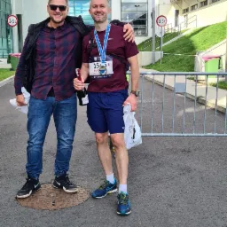 Mateusz po maratonie