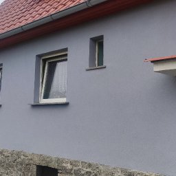 ELEWACJE Sławomir Leja - po wykonaniu warstwy zbrojącej i tynku silikonowego.