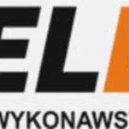 Logo firmy Winelbud, generalne wykonawstwo inwestycji, z pomarańczowym symbolem błyskawicy i czarnym napisem Winel oraz pomarańczowym napisem BUD.