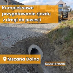 Grab-Trans Czesław Grabiec - Kompleksowe przygotowanie zjazdu z drogi do posesji.