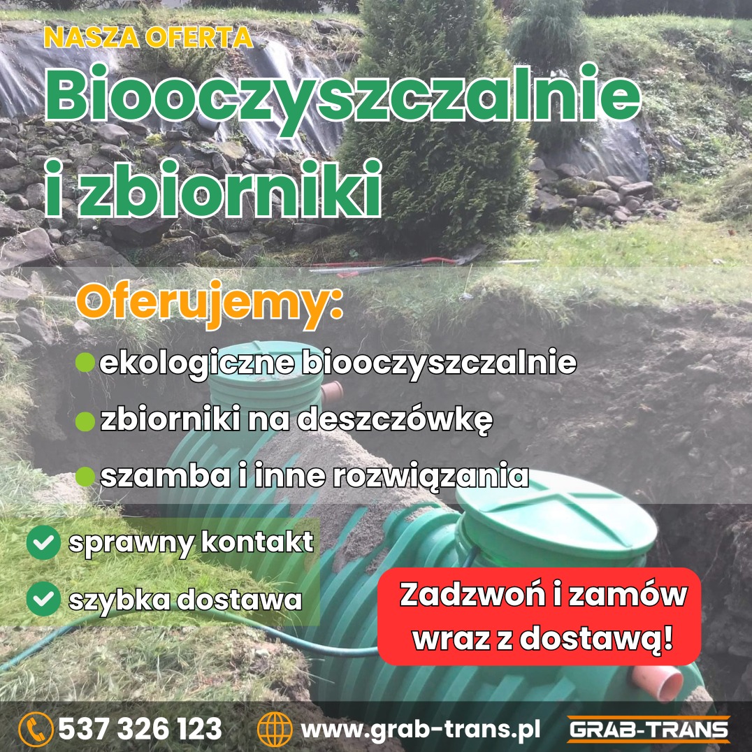 Biooczyszczalnie i zbiorniki
