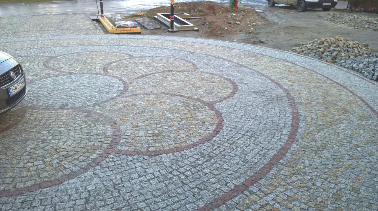 Wzór z wielu kolorów granitu