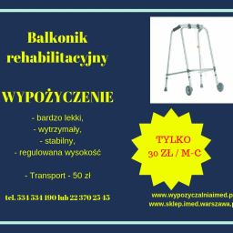 Balkonik Rehabilitacyjny Wypożyczalnia Warszawa