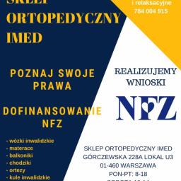 Sklep Ortopedyczny IMED Warszawa ul. Górczewska 228A