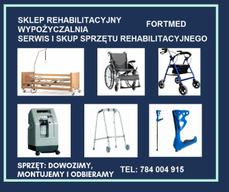 FORTMED Sklep Rehabilitacyjny / Wypożyczalnia / Serwis / Skup Sprzętu Rehabilitacyjnego w Warszawie - Sprzęt rehabilitacyjny Warszawa