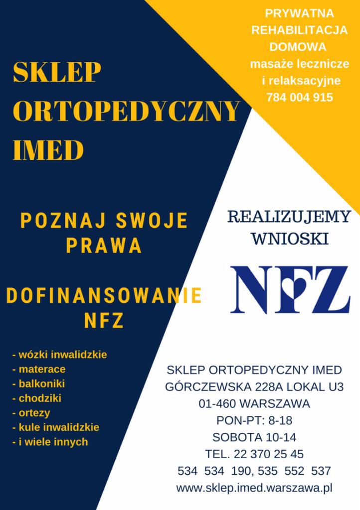Sklep Ortopedyczny IMED Warszawa ul. Górczewska 228A