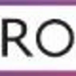 Logo firmy DROFI na białym tle z gradientowym, r&oacute;żowo-fioletowym obramowaniem.