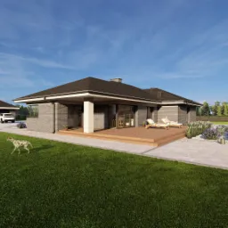 projekt - dom mieszkalny jednorodzinny Chojnice