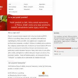 Portal dla dużej kampanii społecznej–„Kupując polskie produkty dajesz pracę”
