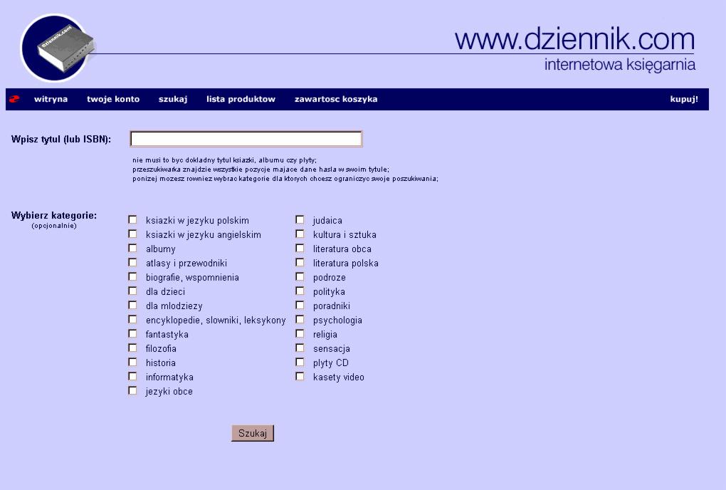 Księgarnia internetowa dla największej polsko-amerykańskiej gazety–„Nowy Dziennik”