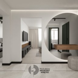 Metamorfoza mieszkania w bloku z wielkiej płyty w Pszczynie | Przedpokój | Styl nowoczesny, minimalistyczny 