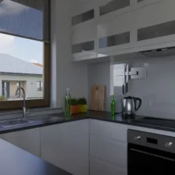 Wizualizacja pomieszczeń. Kuchnia.