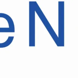 Niebieski logotyp 'eNQu' z elementem graficznym przypominającym sieć neuronową po lewej stronie, na białym tle.